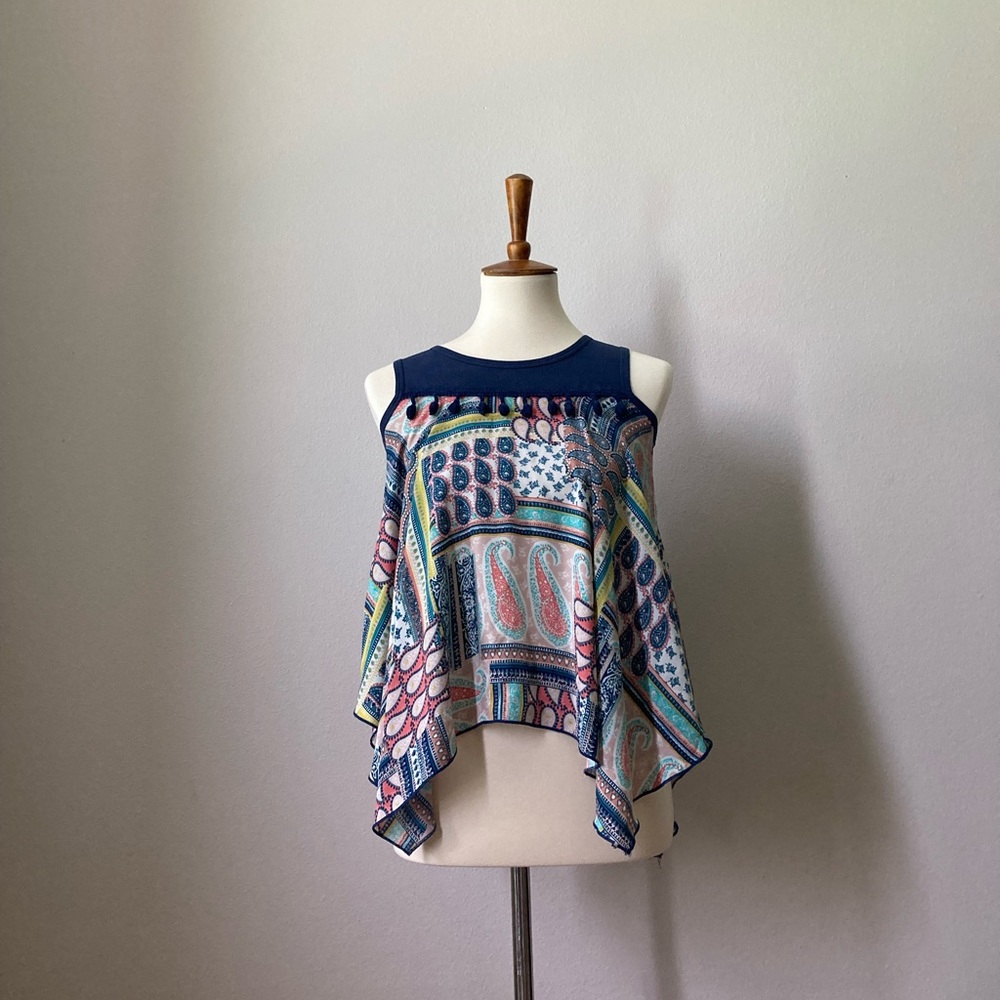Lily Bleu flowy tank - girls size 14